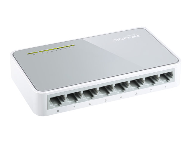 Image of TP-Link TL-SF1008D 8-Port 10/100Mbps Desktop Switch - switch - 8 ports