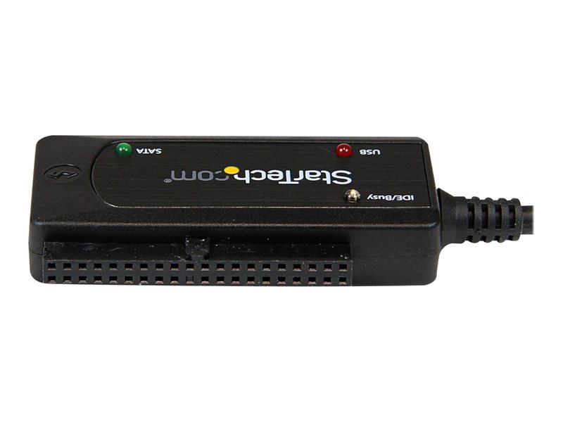 StarTech.com Câble adaptateur USB 3.0 pour disque dur SATA ou IDE de 2,5  ou 3,5 - Convertisseur USB 3.0 vers SATA/IDE - Noir - contrôleur de  stockage - ATA / SATA - USB 3.0 (USB3SSATAIDE)