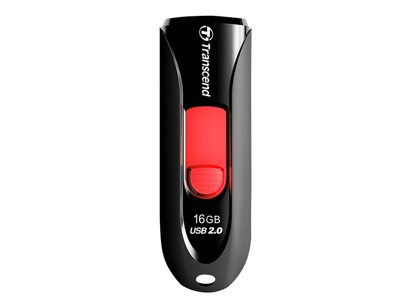 TRANSCEND 16Go Clé USB 2.0 - Noir