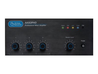 4INPUT 50W MIXER AMPLIFIER W/AUTOMATIC SYST TEST PHD