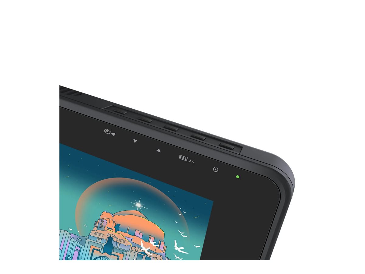 Huion Kamvas 24 Plus digitiser USB-C dark Product shot Close-up 75550