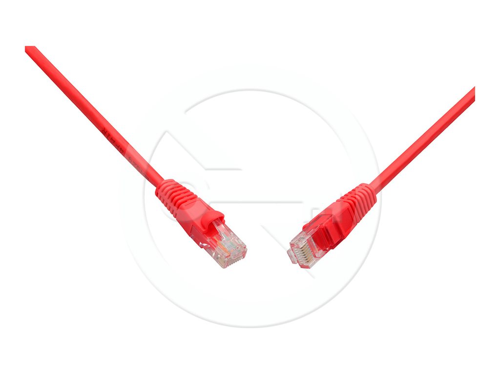 Patch kabel CAT6 UTP PVC 1m ?ervený snag-proof