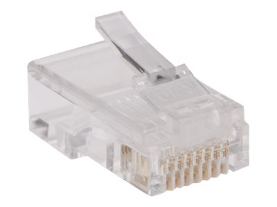 Tripp Lite RJ45 for Flat Solid / Standard Conductor 4-Pair Cat5e Cat5 Cable 100 Pack
