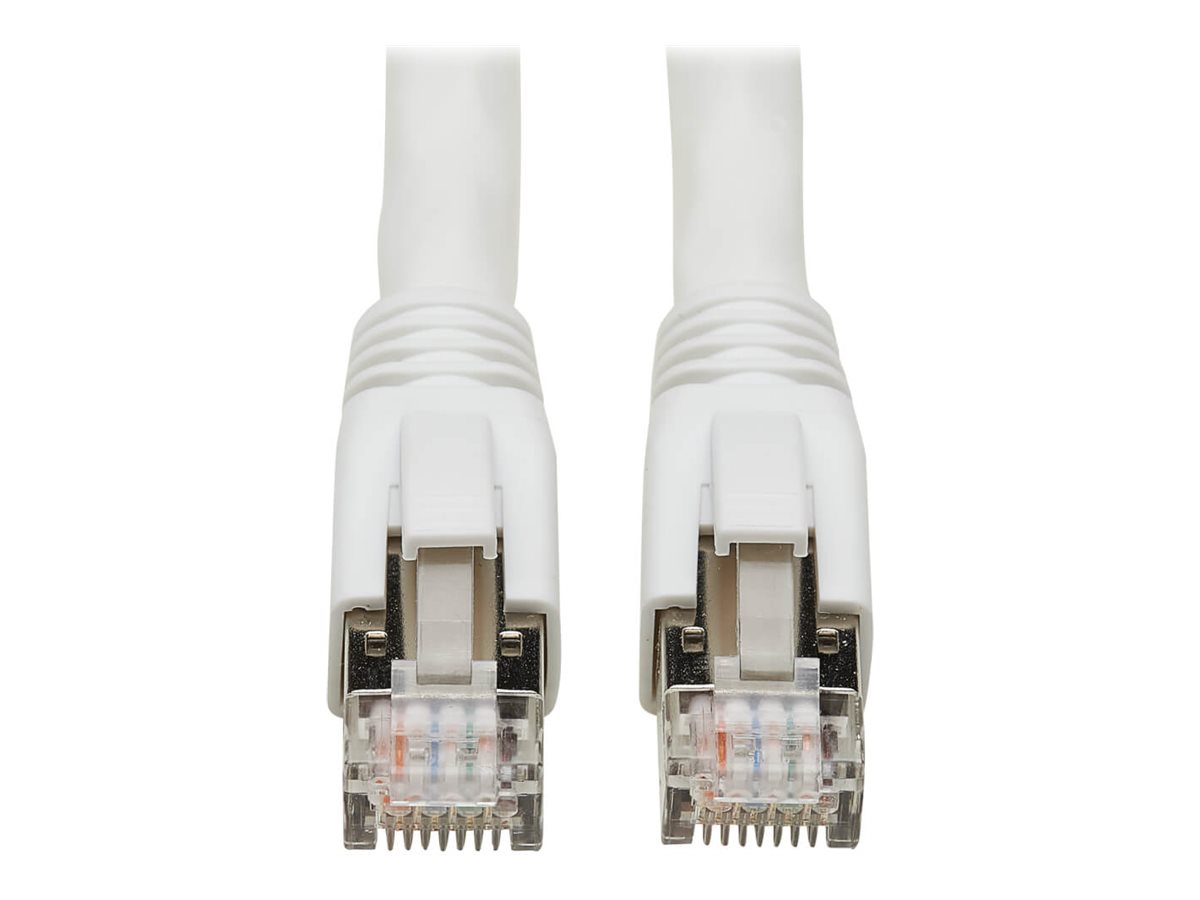 Eaton Tripp Lite Series Cat8 40G Snagless SSTP Ethernet Cable (RJ45 M/M), PoE, White, 2 ft. (0.6 m)