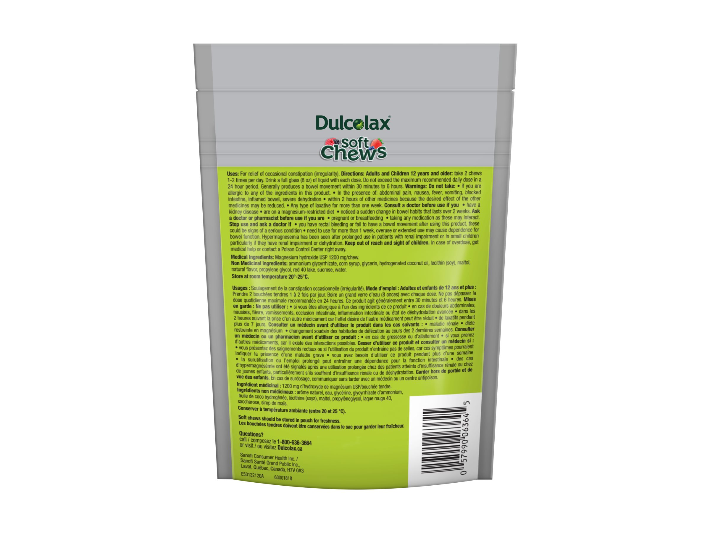 Dulcolax Soft Chews Laxatives - Mixed Berries - 30's