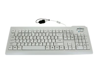 Seal Shield Silver Seal Medical Grade Keyboard USB QWERTY Canadian French white
