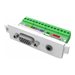 Modular AV faceplate component - VGA and minijack 