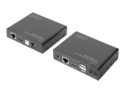 DIGITUS HDMI HDBaseT 2.0 KVM Extender Set, 100 m - DS-55505