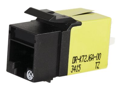 KT2 KS CAT6A JACK 25 PKBLK