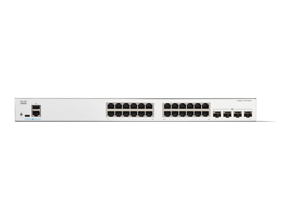 Cisco Catalyst 1300-24T-4X - přepínač - 24 porty - řízený - Lze montovat do rozvaděče – foto 2