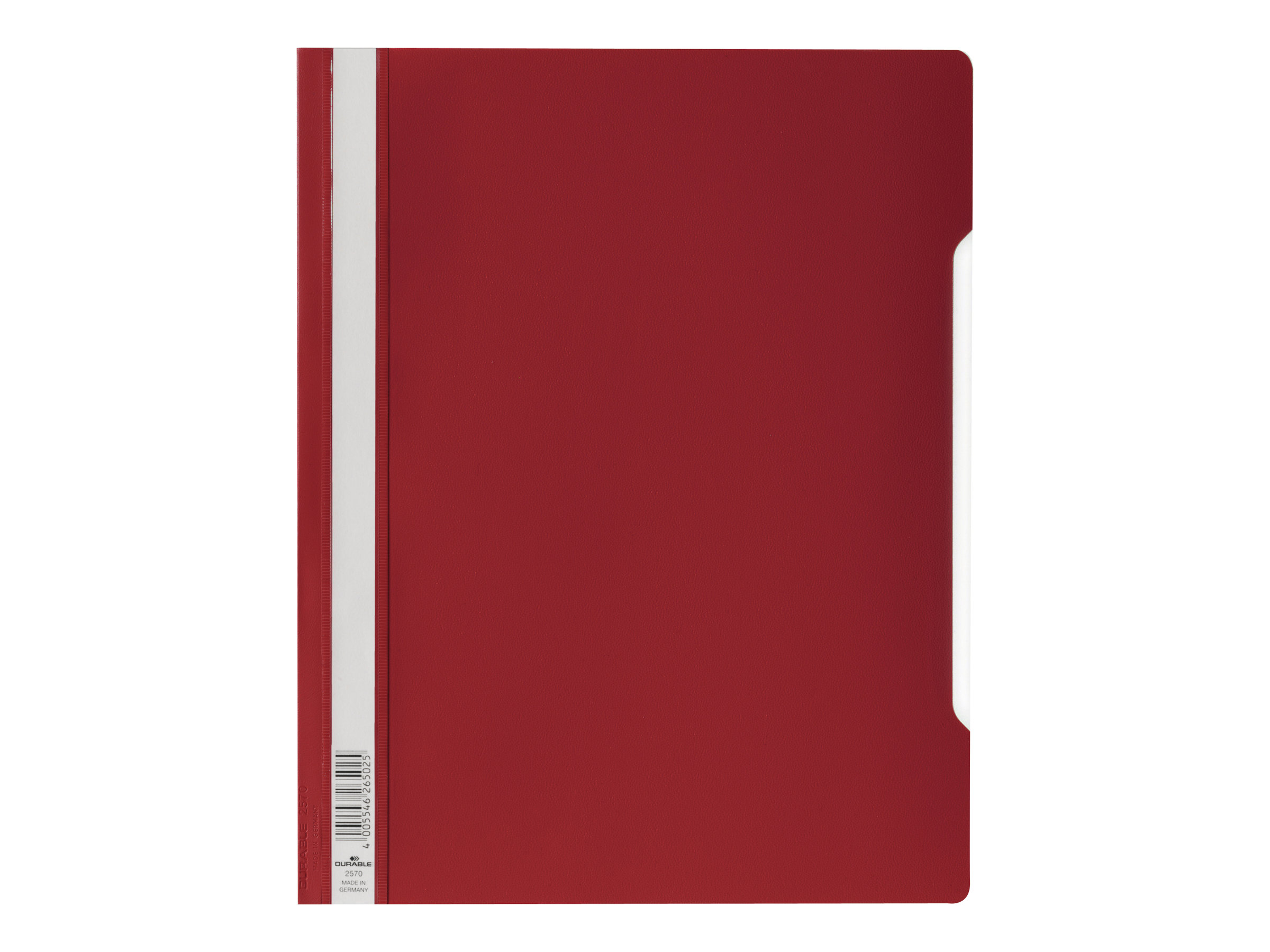 Durable Report File For A4 Red
