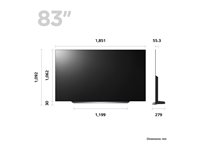 LG OLED83C34LA C3 Series - 83" OLED TV - OLED evo - 4K