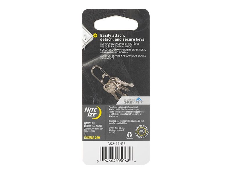 Nite Ize G-Series Dual Chamber Carabiner Clip - Stainless Steel - GS2-11-R6