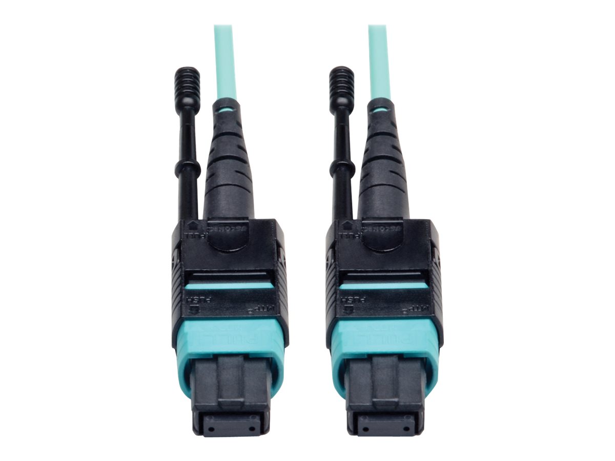 Tripp Lite 10M MTP / MPO Patch Cable 12 Fiber 40GbE Aqua OM3 Plenum 33ft 33' 10 Meter