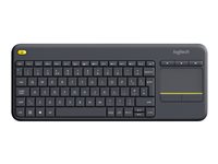 Logitech Wireless Touch Keyboard K400 Plus - keyboard - with touchpad - QWERTZ - Hungarian - black Input Device