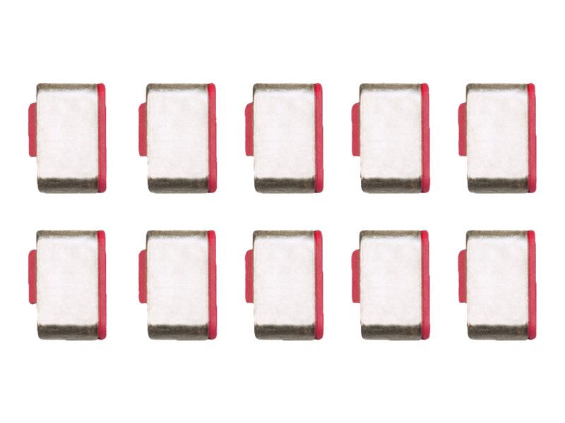 Bloqueurs de port USB Type C, rose, 10 pièces