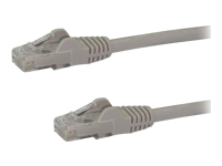 StarTech.com 2ft CAT6 Ethernet Cable, 10 Gigabit Snagless RJ45 650MHz 100W PoE Patch Cord, CAT 6 10GbE UTP Network Cable w/Strain Relief, Gray, Fluke Tested/Wiring is UL Certified/TIA - Category 6 - 24AWG (N6PATCH2GR)