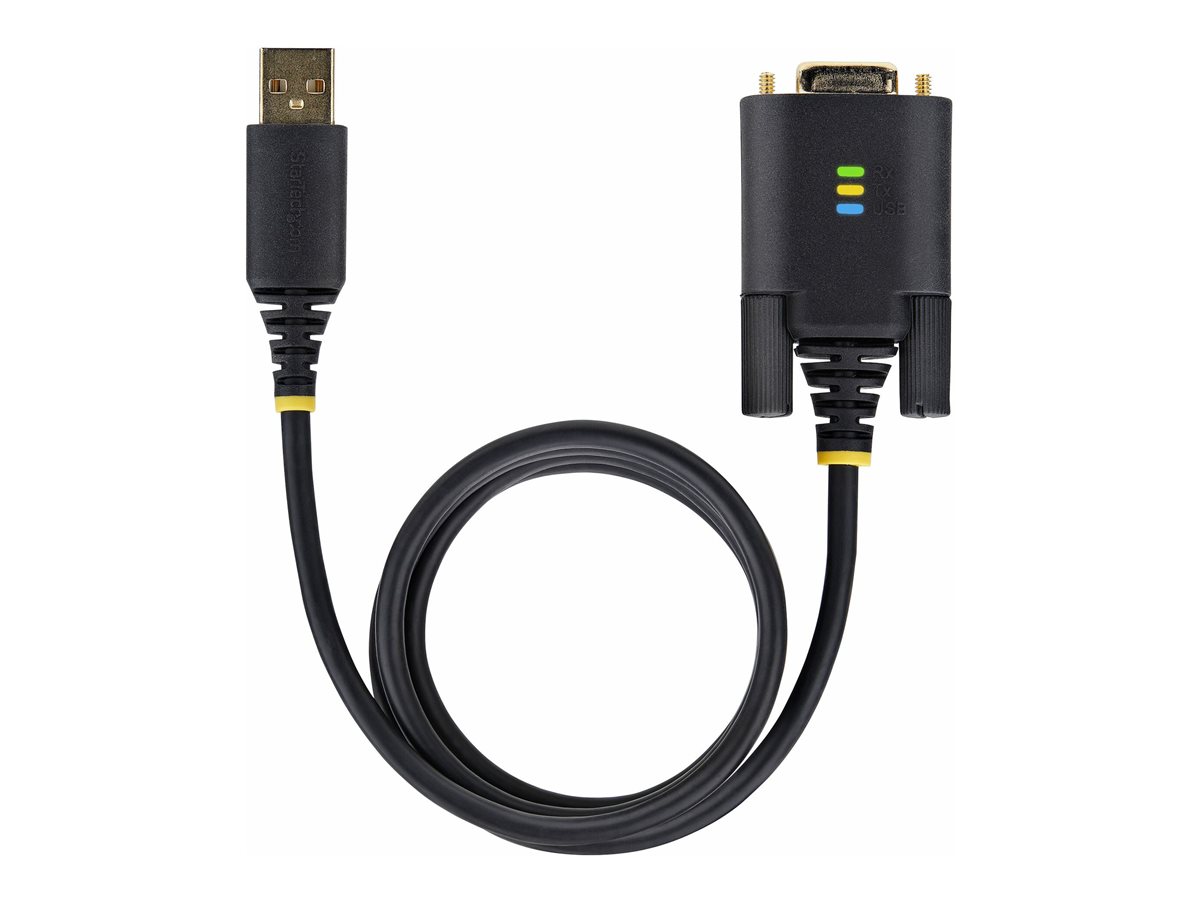 StarTech.com 3ft (1m) USB to Serial Adapter Cable, Interchangeable DB9 Screws/Nuts, COM Retention, USB-A to DB9 RS232, FTDI IC, Level-4 ESD Protection, Windows/macOS/ChromeOS/Linux - Rugged TPE Construction (1P3FFCB-USB-SERIAL) - USB / sériový kabel - USB do DB-9 - 1 m – foto 2
