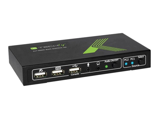 TECHLY 028696 Techly 2-portowy przełącznik KVM HDMI/USB 2x1 z audio