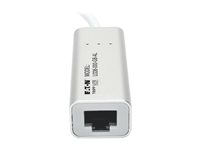 Eaton Tripp Lite Series USB 3.0 SuperSpeed to Gigabit Ethernet NIC Network Adapter RJ45 10/100/1000 Aluminum White - network adapter - USB 3.0 - Gigabit Ethernet