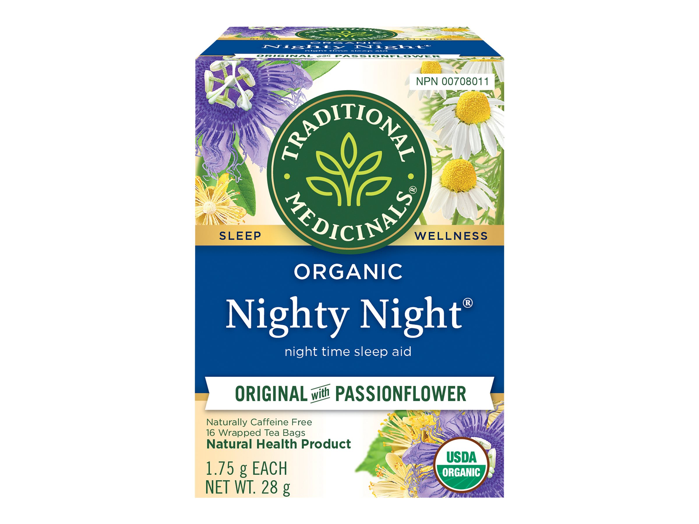 Traditional Medicinals Organic Nighty Night Wrapped Tea Bags - 16's