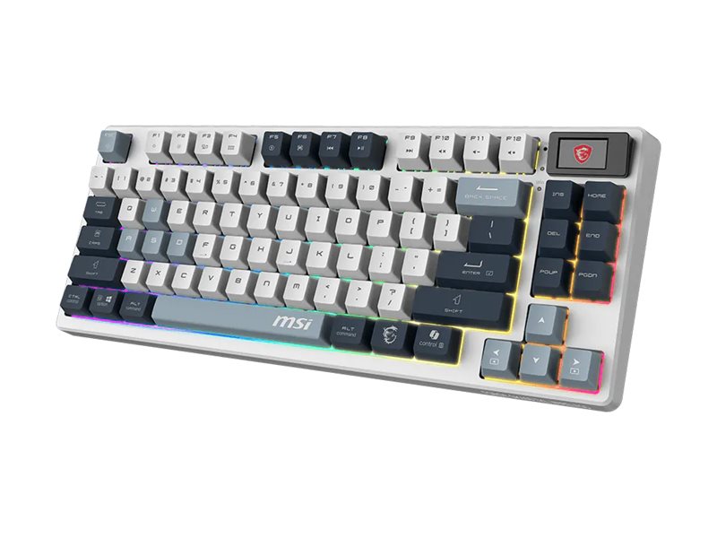 MSI FORGE GK600 keyboard hot-swappable TKL QWERTY US Input What's in the box Front 77479