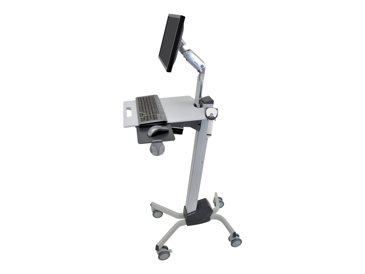 Ergotron Neo-Flex vozík - píst Constant Force - pro LCD displej / klávesnice / myš / skener čárových kódů / CPU - dva odstíny šedi – foto 2