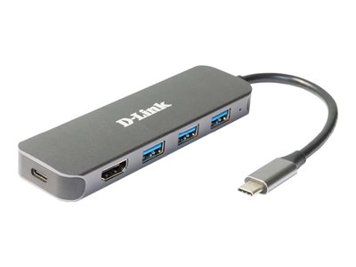 D-Link DUB-2333 5-in-1 USB-C Hub mit HDMI/USB-PD retail - DUB-2333