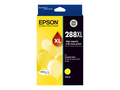 Epson 288XL high capacity yellow original ink Package view Front 79225