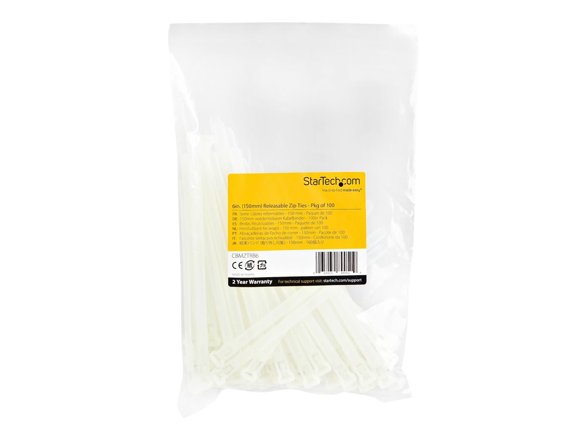 6  Reusable Cable Ties Nylon 100 Pack – foto 3