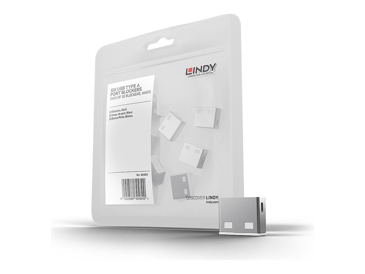 Bloqueurs de ports USB, 10 pièces, Blanc