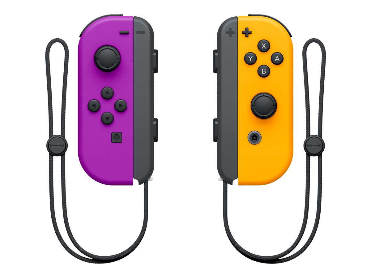 Nintendo Switch Joy-Con Controllers - 2 Pack - Neon Purple/Neon Orange -  HACAJAQAA