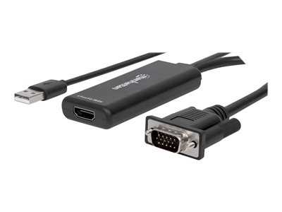 MANHATTAN VGA und USB auf HDMI Konverter - 152426