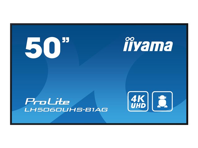 iiyama ProLite LH5060UHS-B1AG 50" Class (49.5" viewable) LED-backlit LCD display - 4K - for digital signage