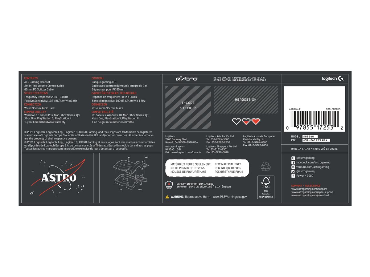 ASTRO Gaming A10 Gen 2 - náhlavní souprava - 3.5 mm jack – foto 10