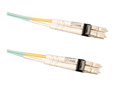 Tripp Lite 3M 10Gb Duplex Multimode 50/125 OM3 LSZH Fiber Optic Patch Cable Mini-LC / Mini-LC Aqua 10' 10ft 3 Meter
