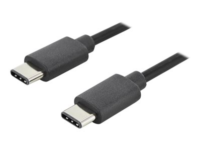 DIGITUS USB 2.0 Anschlusskabel Typ C -C St/St 1.8m, sw - AK-300138-018-S