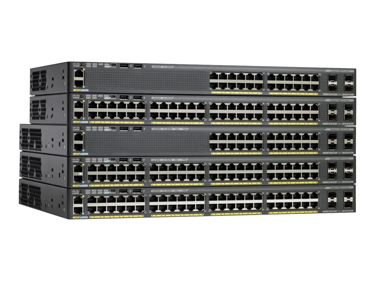 CISCO Catalyst2960-X48GigE PoE370W 4x1G