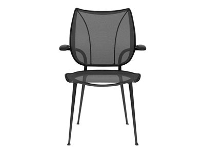 Humanscale Liberty Chair task armrests monofilament stripe mesh black