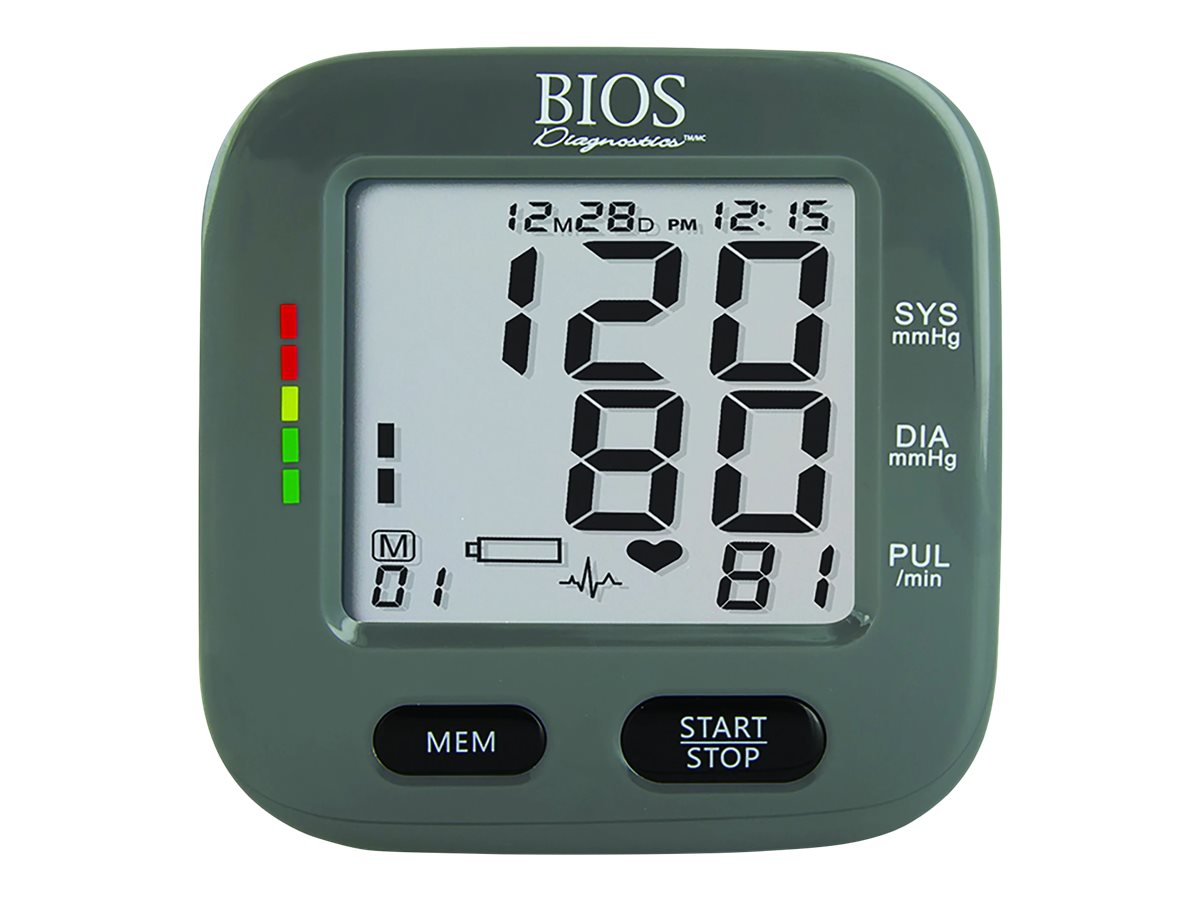 BIOS Diagnostics Precision Series 4.0+ Blood Pressure Monitor - Silver -  BD323