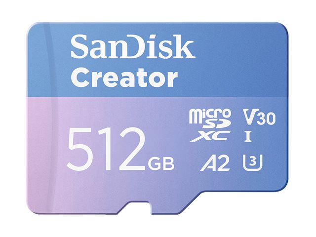 SanDisk Creator - paměťová karta flash - 512 GB - microSDXC UHS-I – foto 2