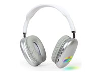 GMB Audio BHP-LED-02-MX Trådløs Kabling Hovedtelefoner Sølv Hvid