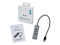 i-Tec USB 3.0 Metal 3-Port - hub - 3 ports