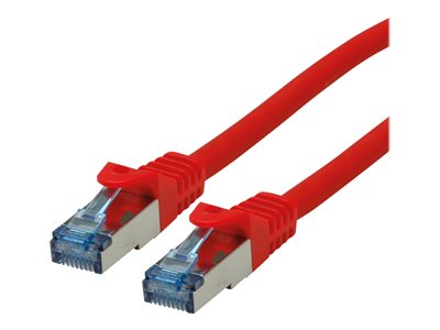 ROLINE Patchkabel Kat.6A rot 0,3m