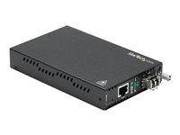 StarTech.com Multimode (MM) LC Fiber Media Converter SFP - OAM Management - 802.3ah Compliant -   - 550m - 850nm (ET91000LCOAM) Fibermedieomformer Gigabit Ethernet