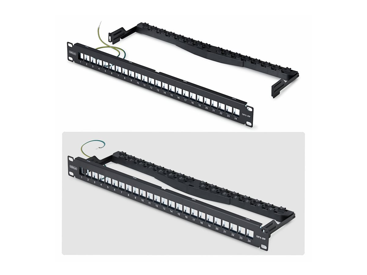 24 Port 1U Blank Keystone Patch Panel – foto 2
