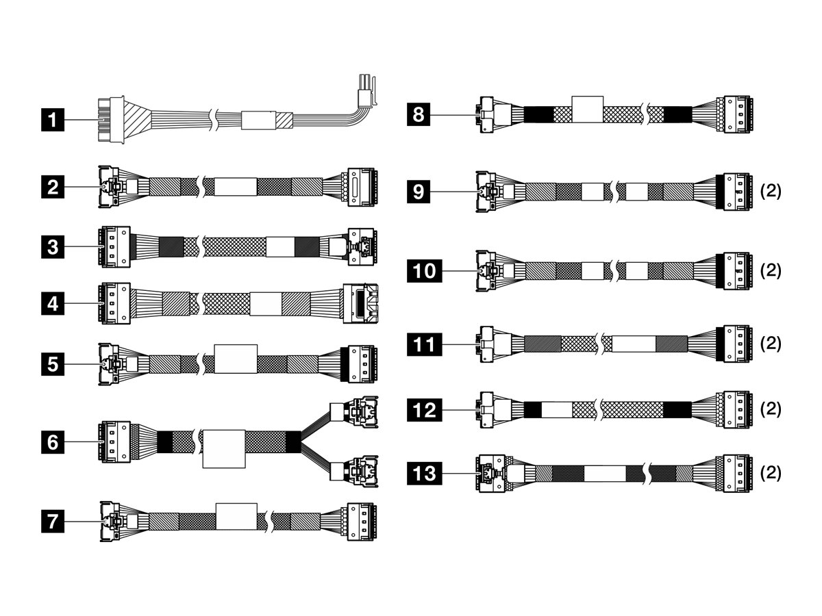 Lenovo - Storage cable kit