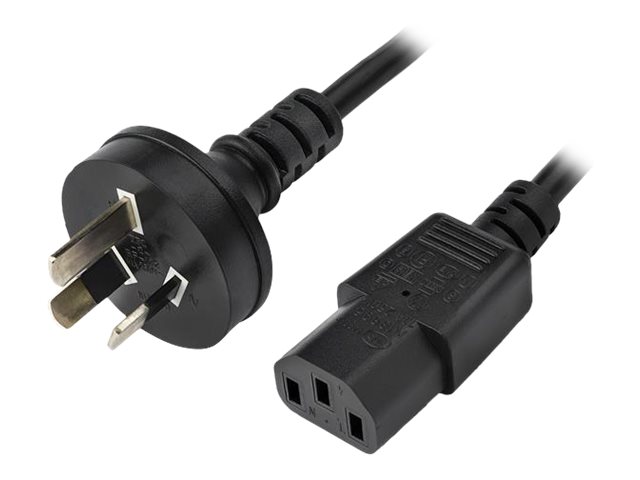 StarTech 2 m (6 ft.) Power Supply Cord AS/NZS 3112 to C13 power cable AS/NZS 3112 to power Product shot Close-up 74800