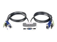 IOGEAR MiniView Micro USB Plus GCS632UW6 KVM / audio switch 2 x KVM / audio 1 local user 