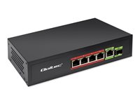 Qoltec 4-porte Gigabit Ethernet PoE